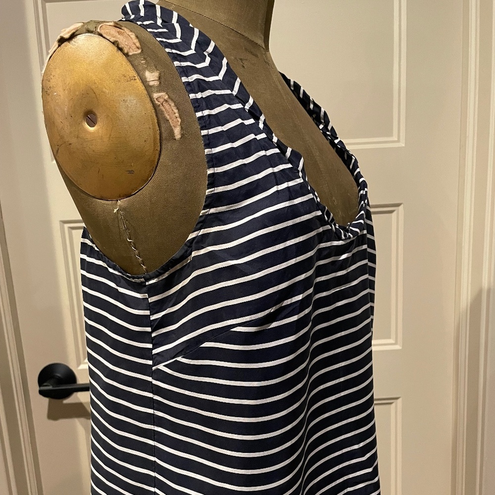 Striped J Crew Silk Tank Top